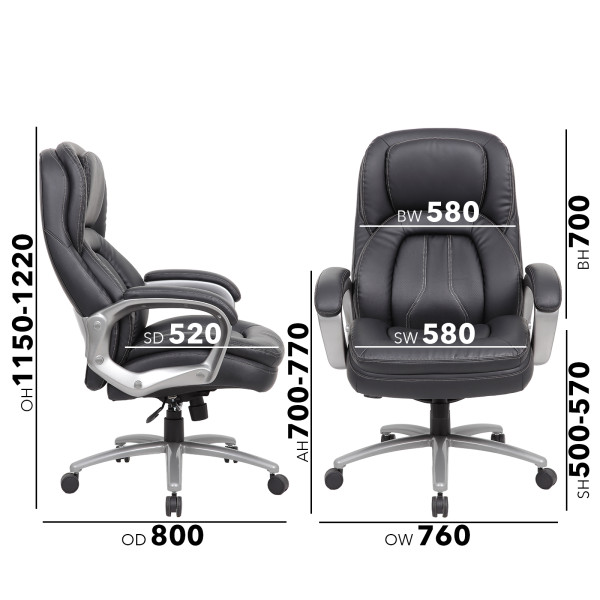 Atlas Bariatric Heavy Duty 27 Stone Executive Chair